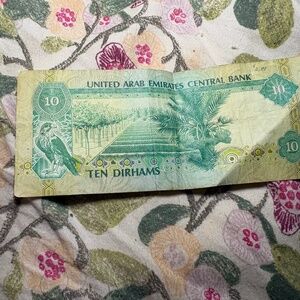 🌍 United Arab Emirates — 10 Dirhams — Circulated Banknote — UAE Paper Currency
